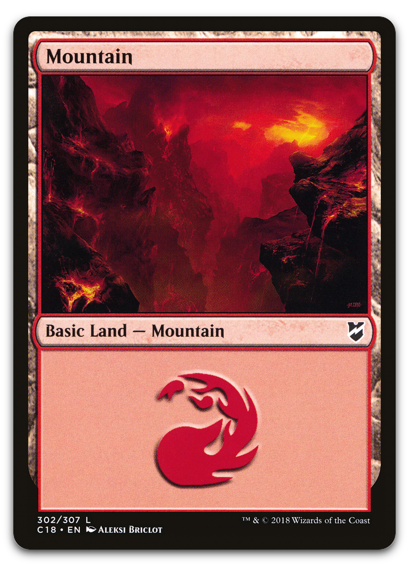Mountain (302) (Commander 2018)