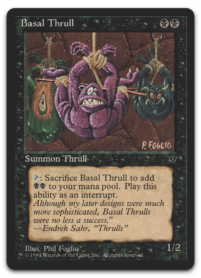 Basal Thrull (P. Foglio) (Fallen Empires)