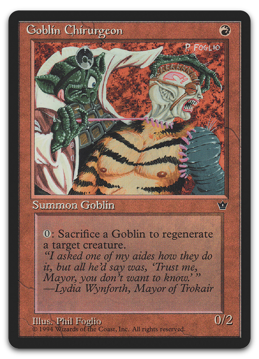 Goblin Chirurgeon (Foglio) (Fallen Empires)