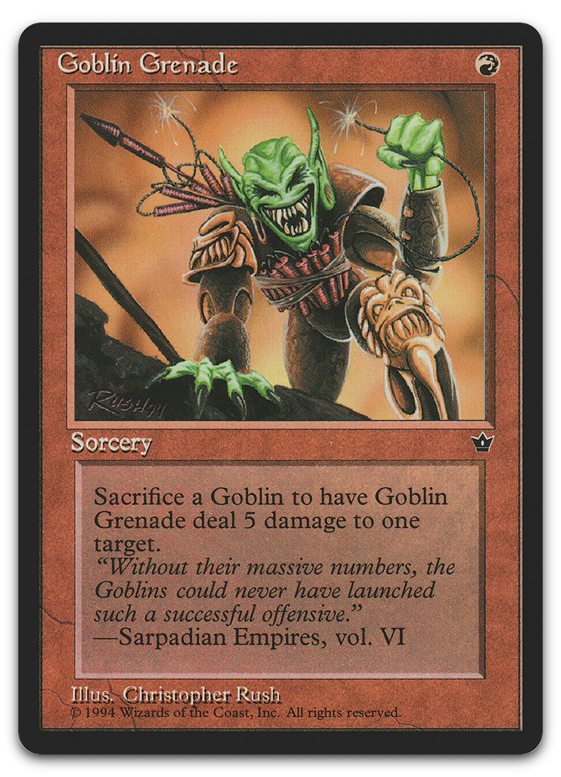 Goblin Grenade (Rush) (Fallen Empires)
