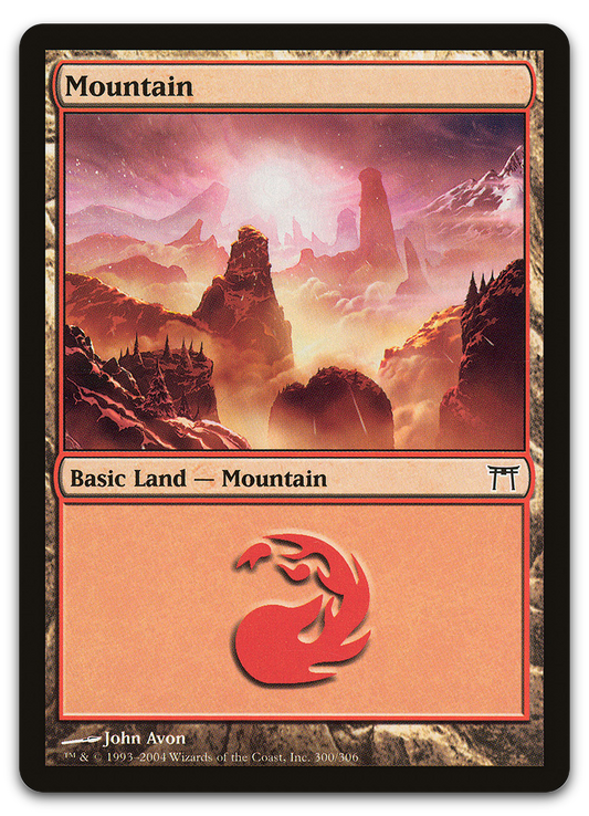 Mountain (300) (Champions of Kamigawa)