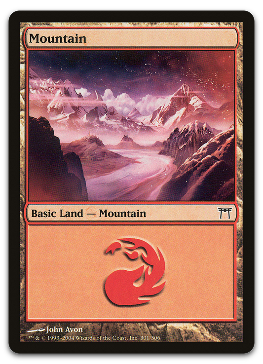 Mountain (301) (Champions of Kamigawa)