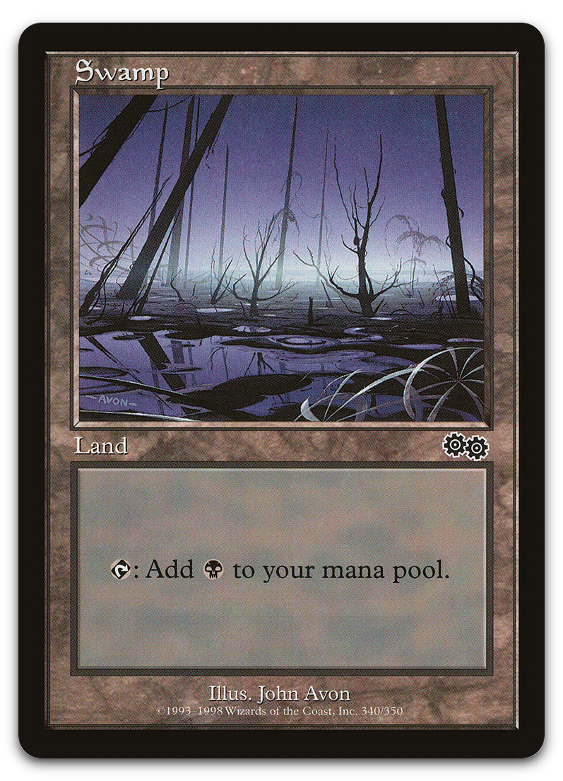 Swamp (340) (Urza's Saga)