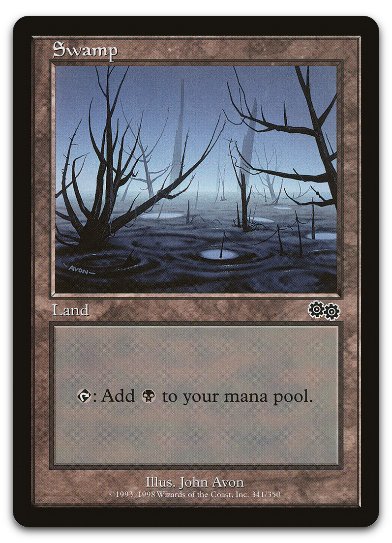 Swamp (341) (Urza's Saga)