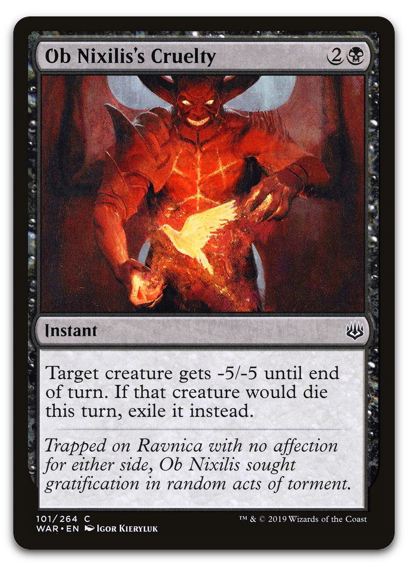Ob Nixilis's Cruelty (War of the Spark)