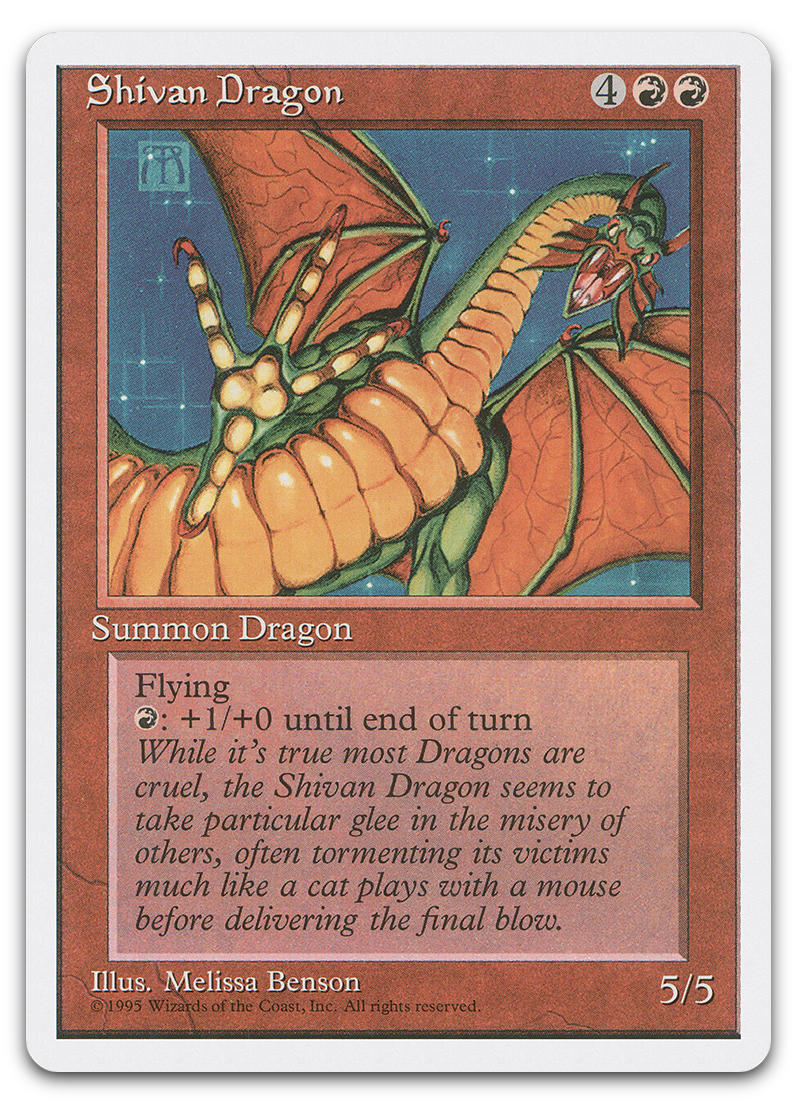 Shivan Dragon (Fourth Edition)
