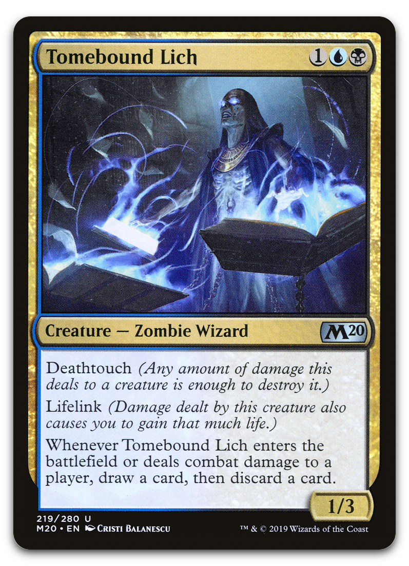 Tomebound Lich (Core Set 2020)