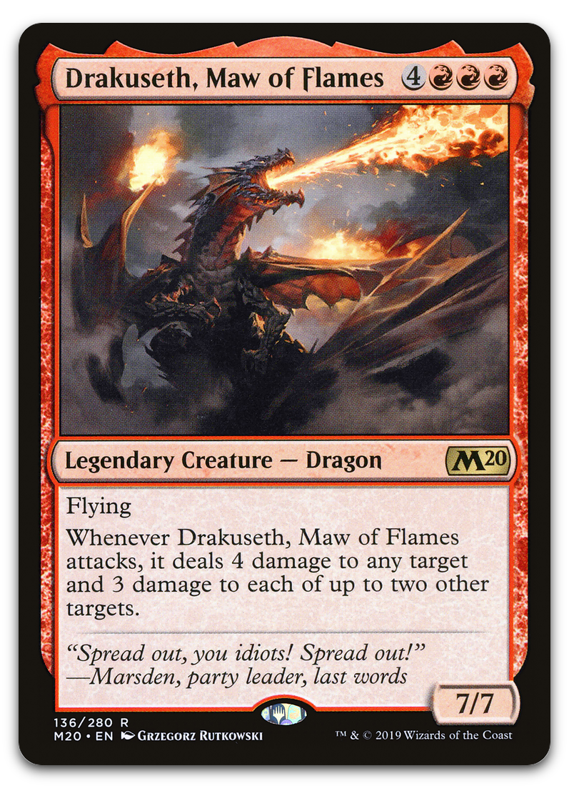 Drakuseth, Maw of Flames (Core Set 2020)