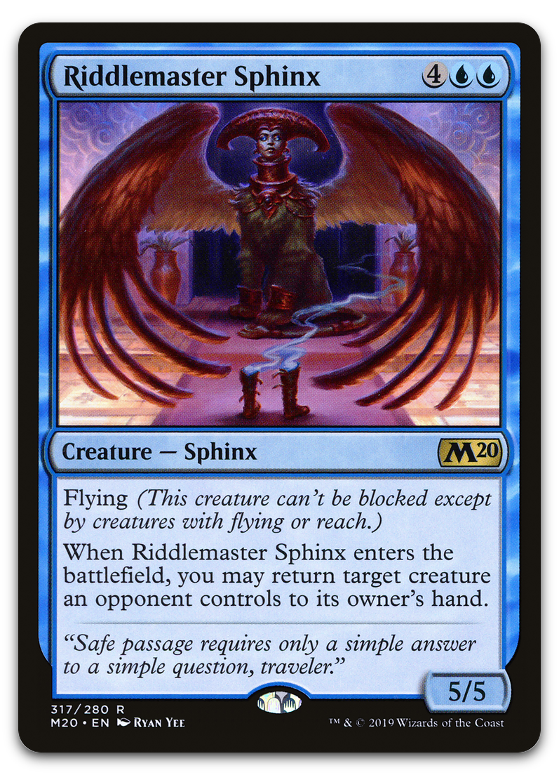 Riddlemaster Sphinx (Core Set 2020)