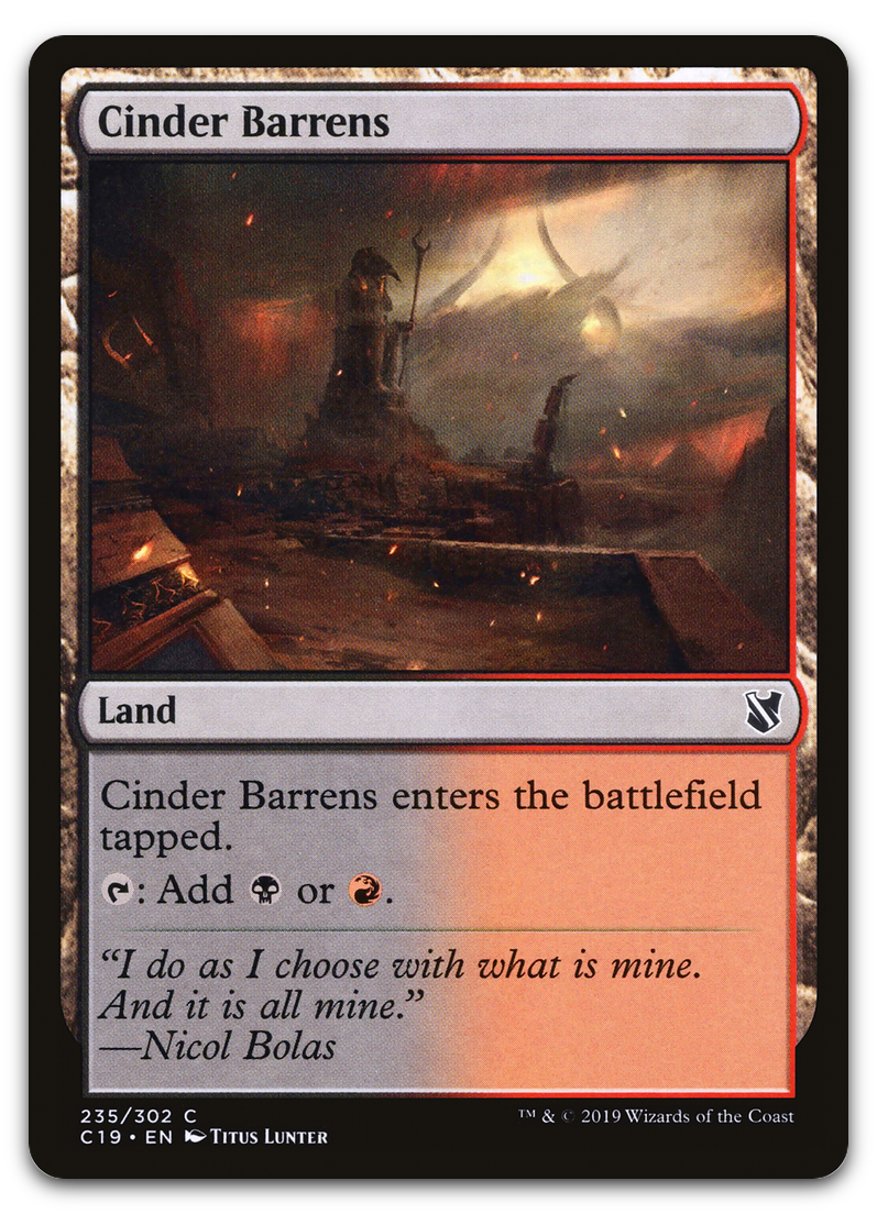Cinder Barrens (Commander 2019)
