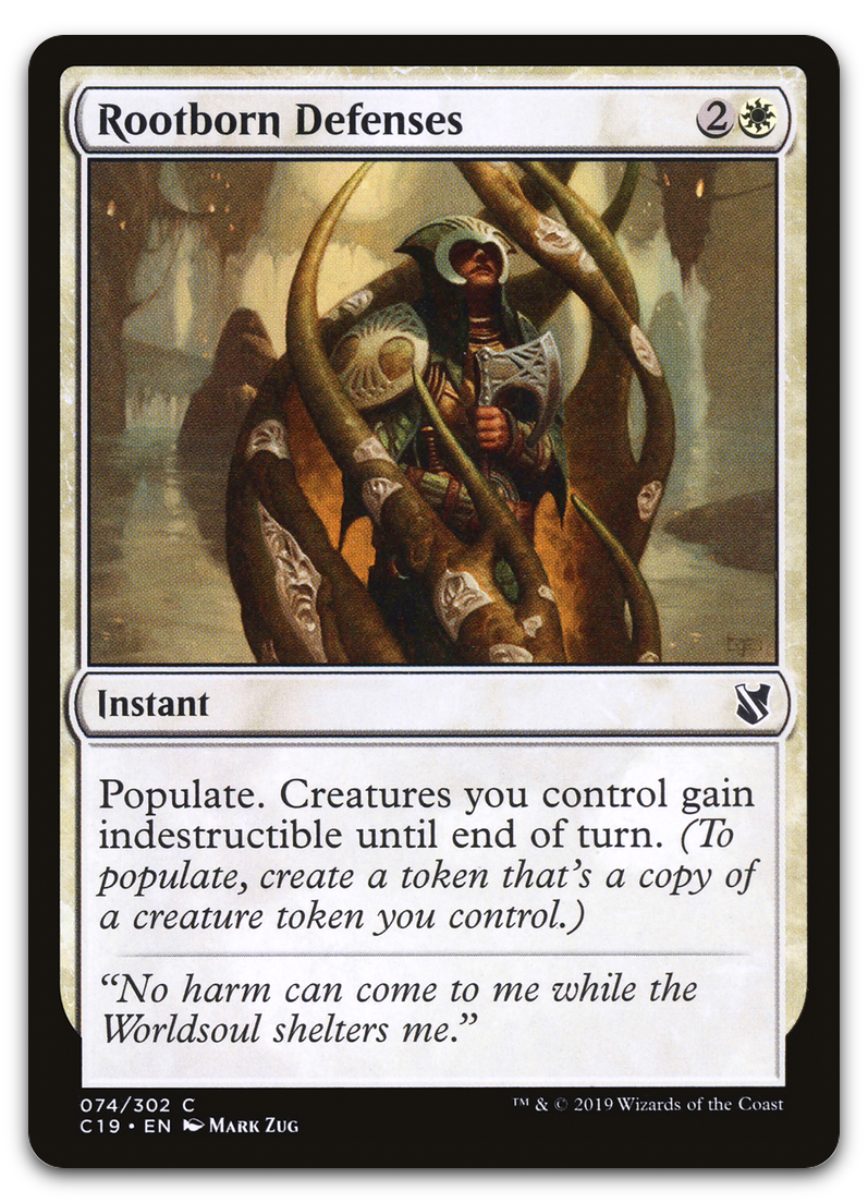 Rootborn Defenses (Commander 2019)