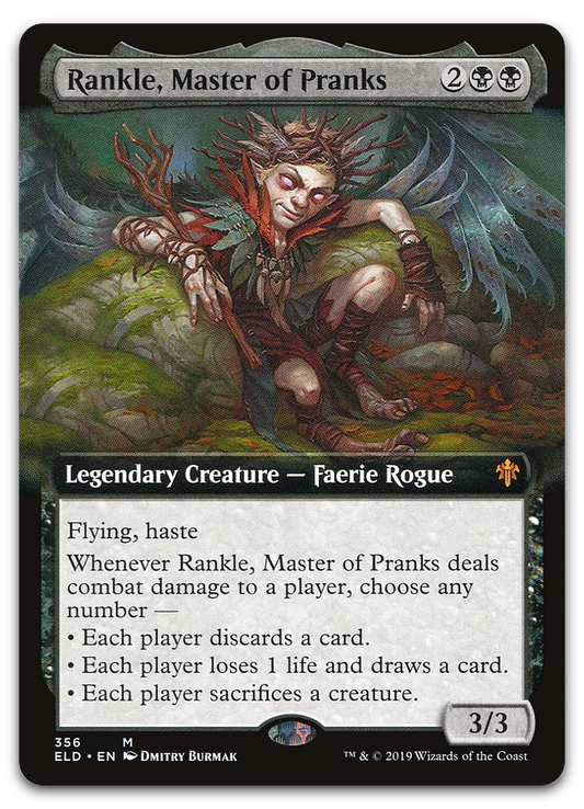 Rankle, Master of Pranks (Extended Art) (Throne of Eldraine)