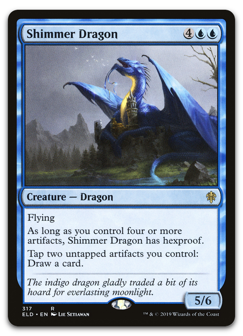 Shimmer Dragon (Throne of Eldraine)