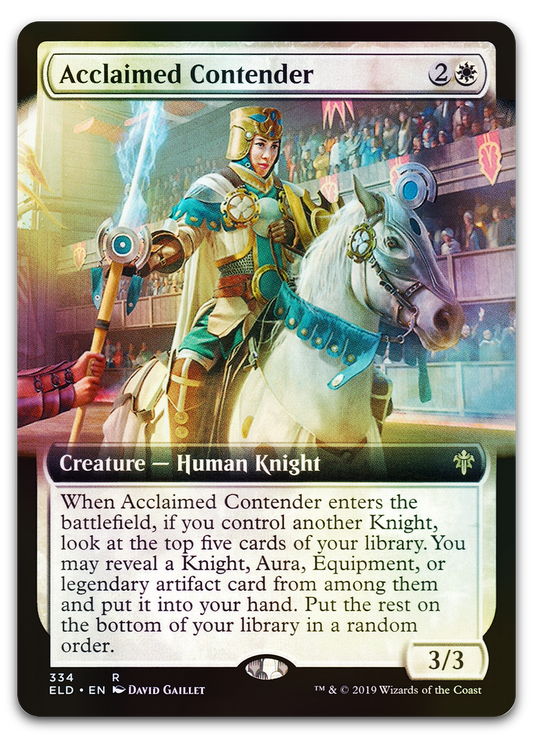 Acclaimed Contender (Extended Art) (Throne of Eldraine)