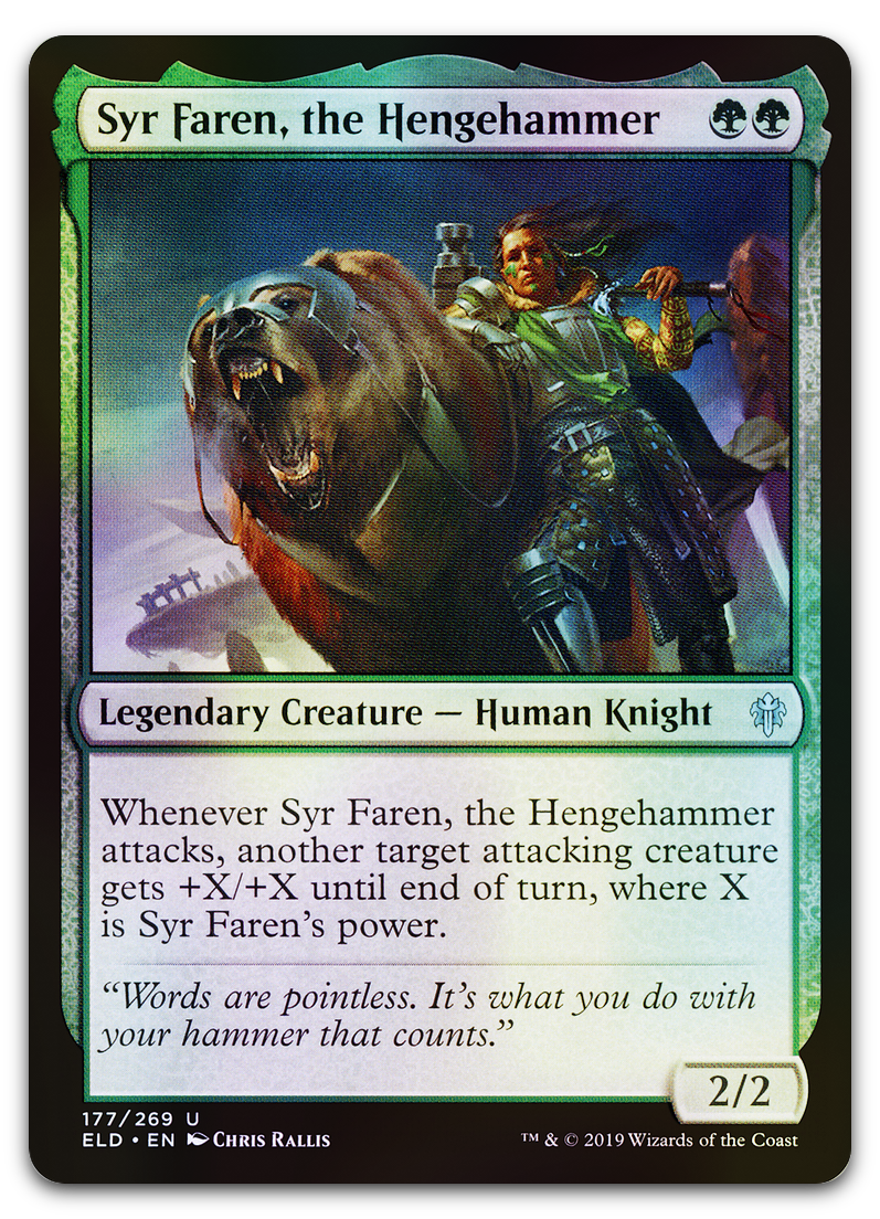 Syr Faren, the Hengehammer (Throne of Eldraine)