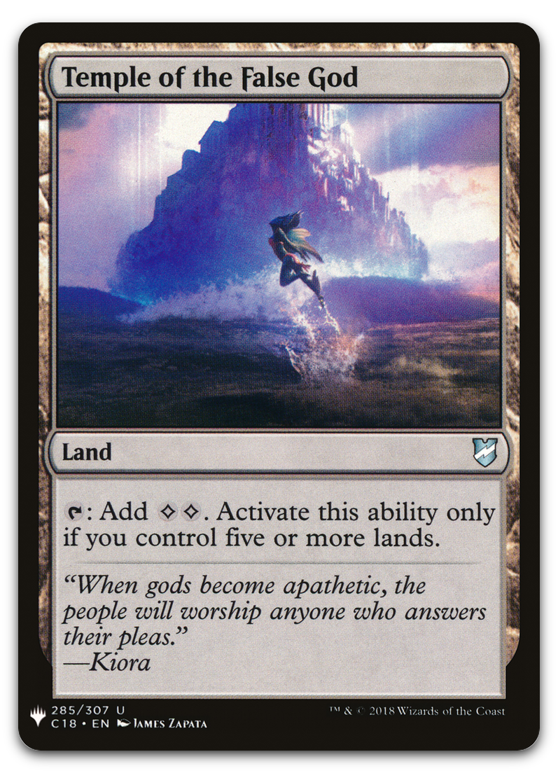 Temple of the False God (C18) (The List Reprints)