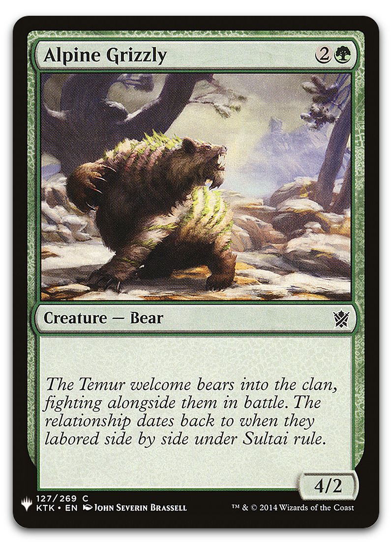 Alpine Grizzly (The List Reprints)