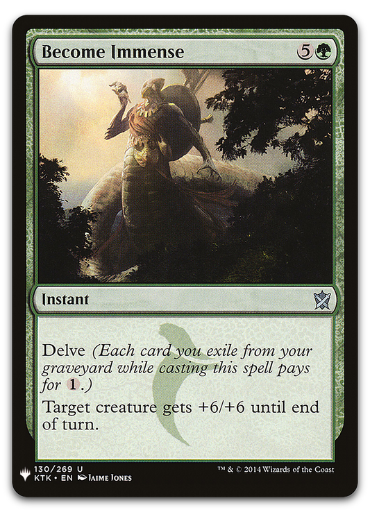 Become Immense (The List Reprints)