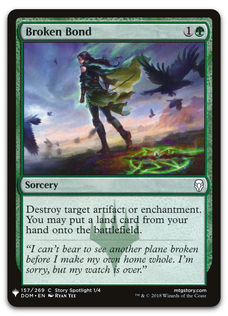 Broken Bond (The List Reprints)