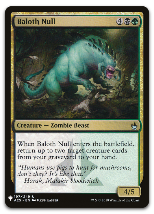Baloth Null (The List Reprints)