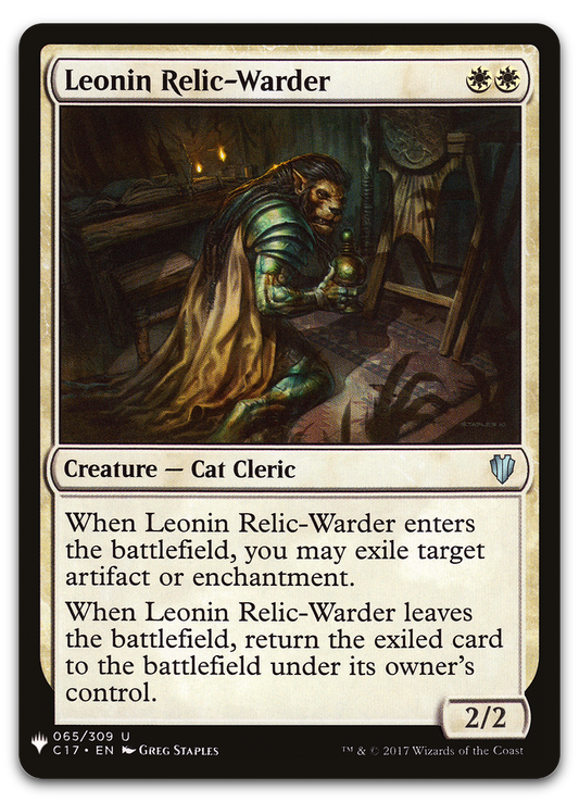 Leonin Relic-Warder (C17) (The List Reprints)