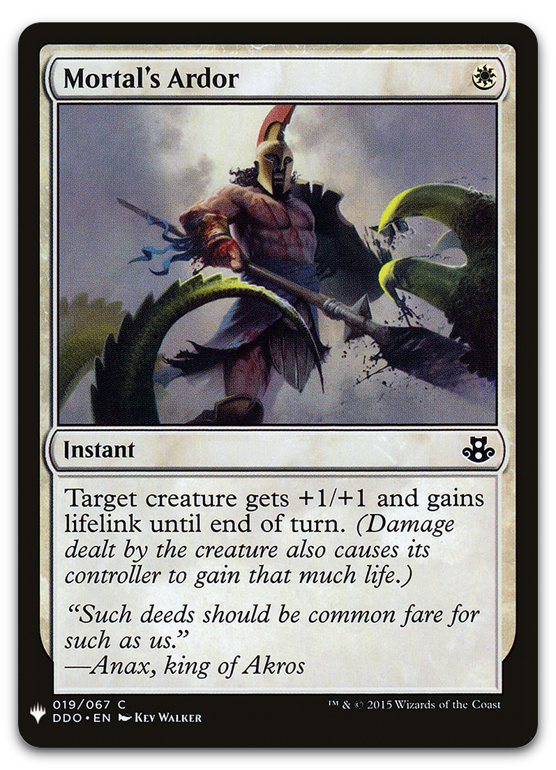 Mortal's Ardor (The List Reprints)