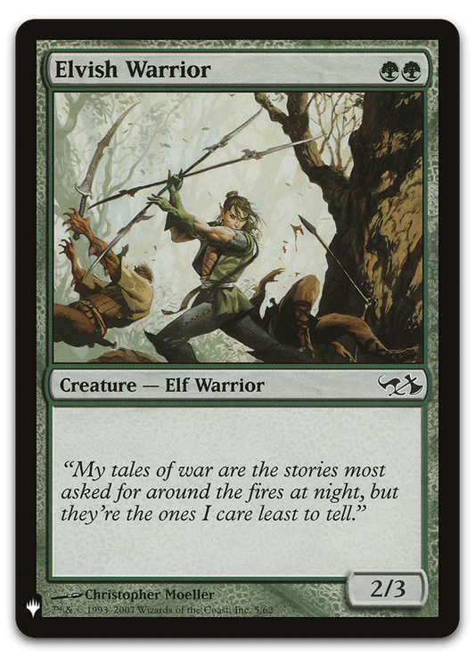 Elvish Warrior (The List Reprints)