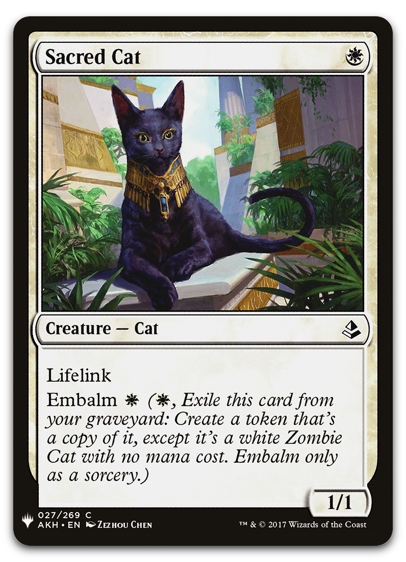 Sacred Cat (The List Reprints)