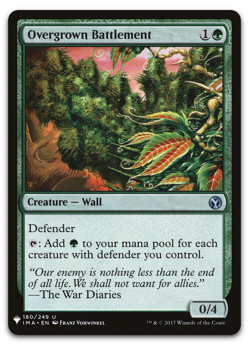 Overgrown Battlement (The List Reprints)