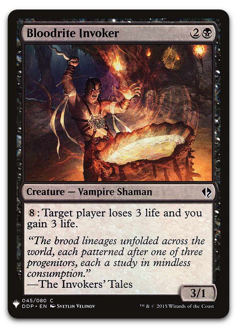 Bloodrite Invoker (The List Reprints)