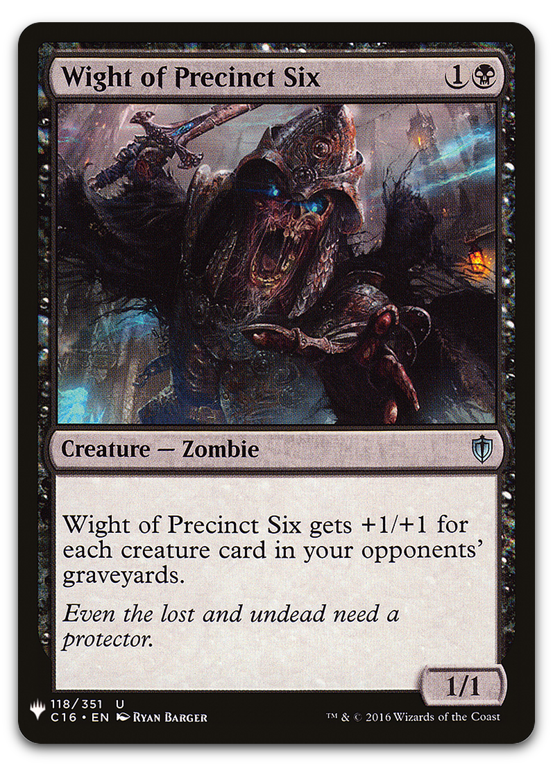 Wight of Precinct Six (The List Reprints)