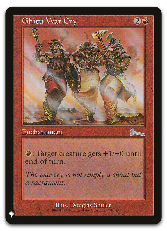 Ghitu War Cry (The List Reprints)