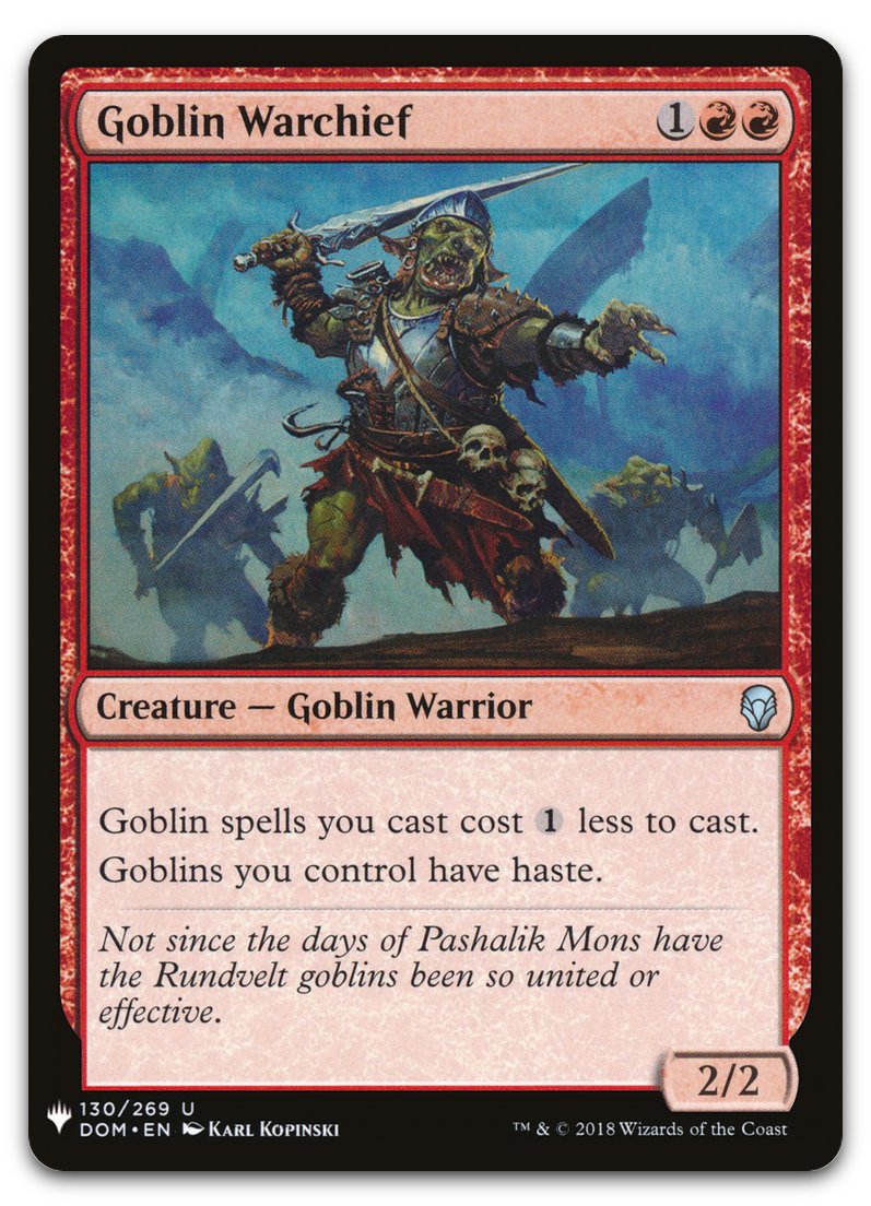 Goblin Warchief (The List Reprints)
