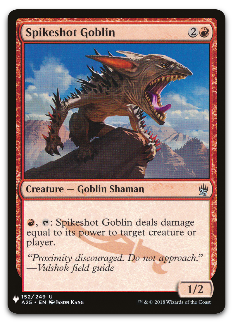 Spikeshot Goblin (The List Reprints)