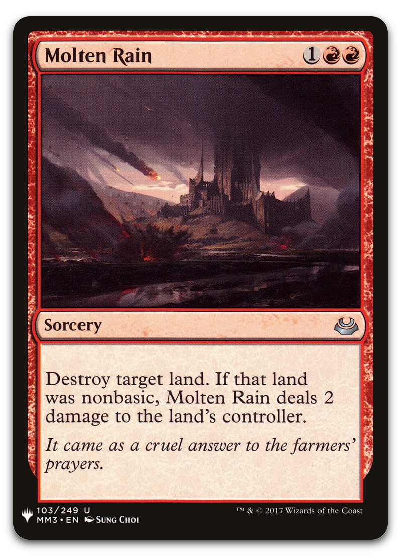 Molten Rain (The List Reprints)