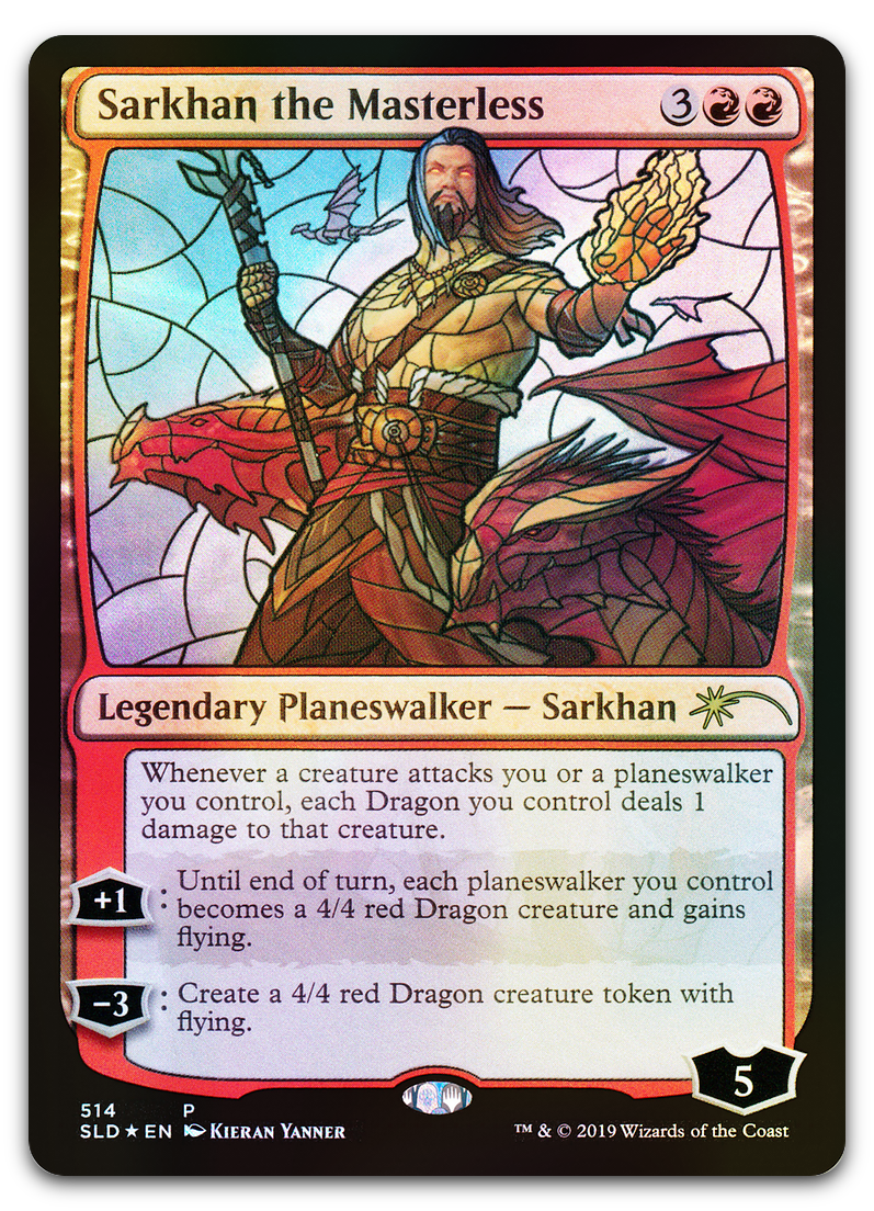 Sarkhan the Masterless (Stained Glass) (Secret Lair Drop Series)