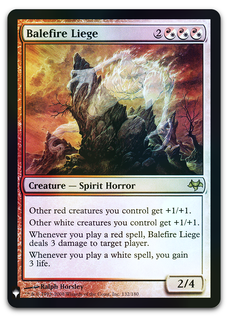 Balefire Liege (The List Reprints)