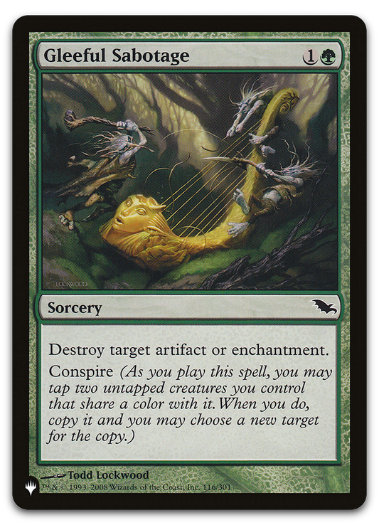 Gleeful Sabotage (The List Reprints)