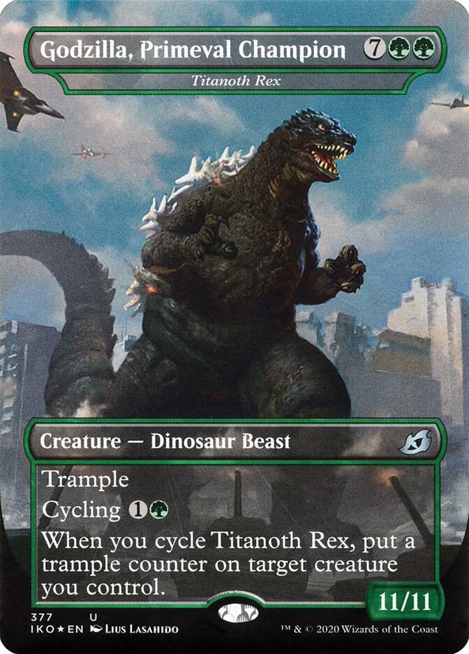 Godzilla, Primeval Champion - Titanoth Rex - Japanese - Ikoria: Lair of Behemoths (Near Mint)
