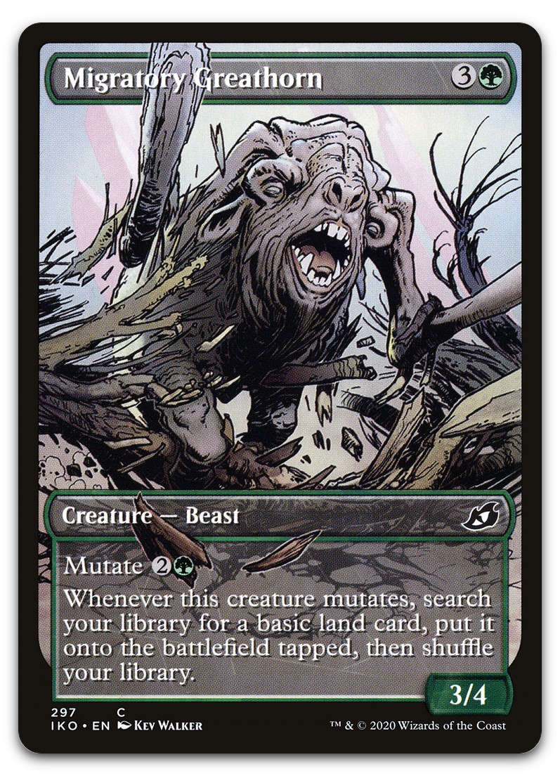 Migratory Greathorn (Showcase) (Ikoria: Lair of Behemoths)