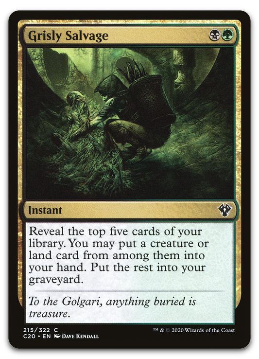 Grisly Salvage (Commander 2020)