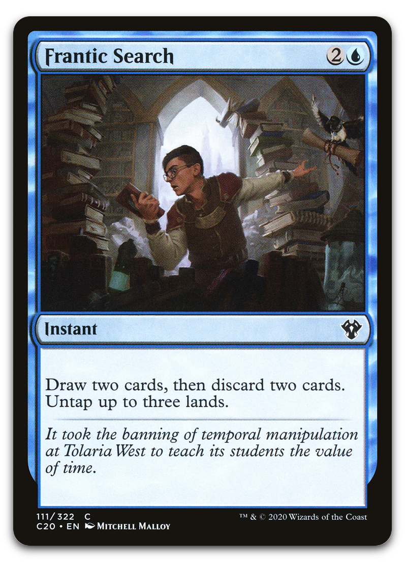 Frantic Search (Commander 2020)