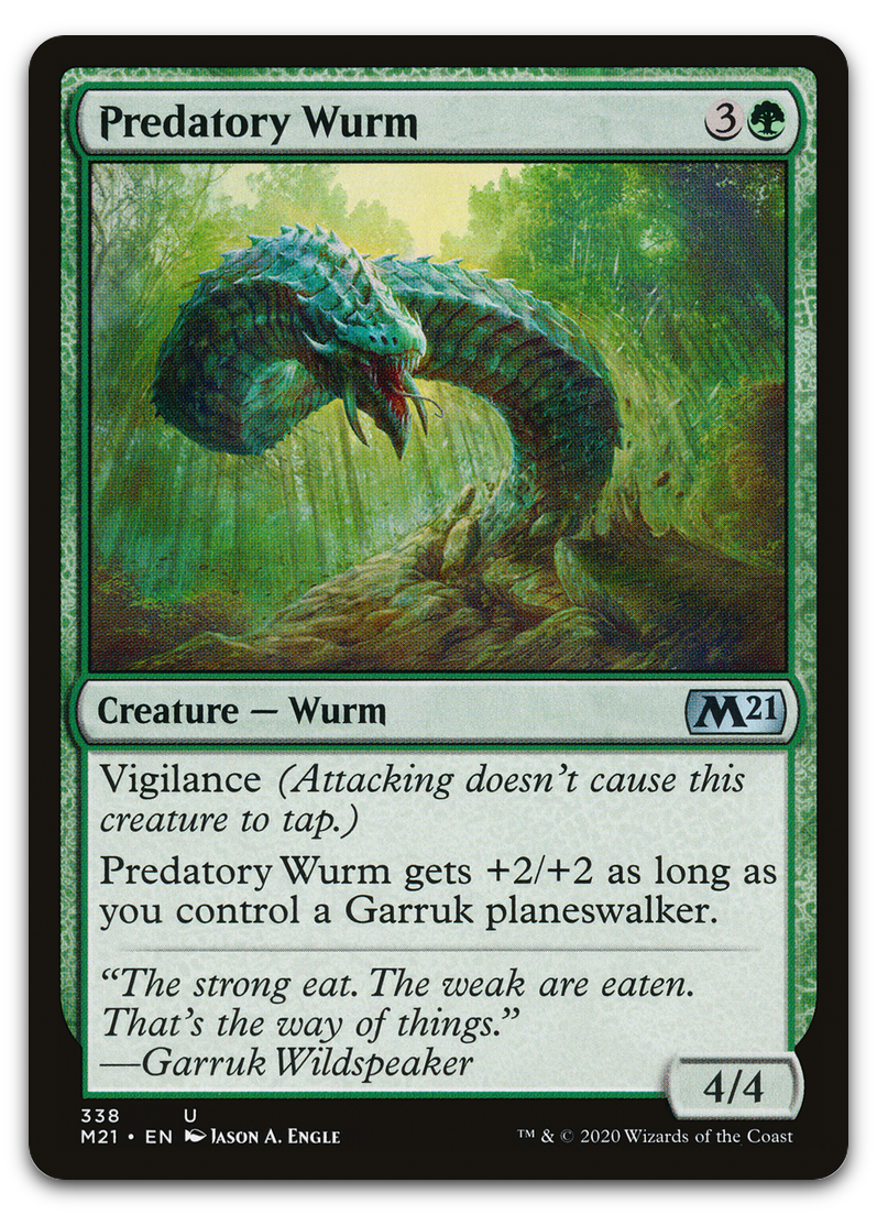 Predatory Wurm (Core Set 2021)