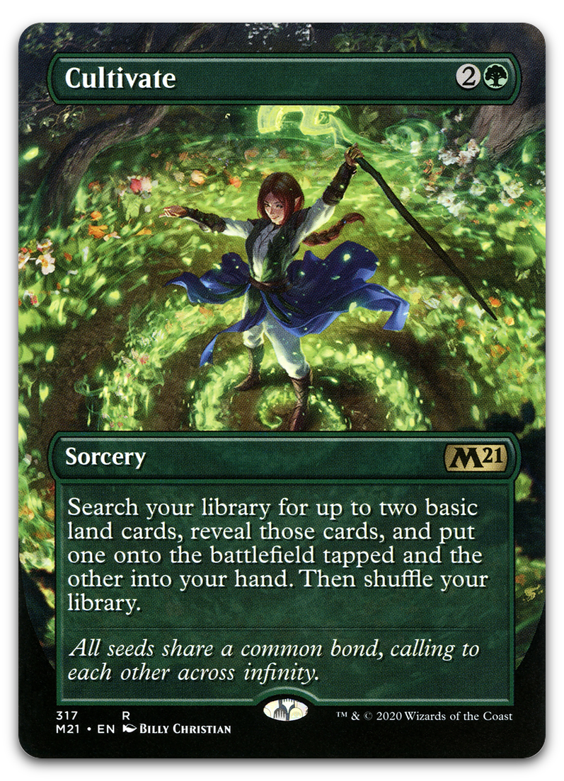 Cultivate (Alternate Art) (Core Set 2021)