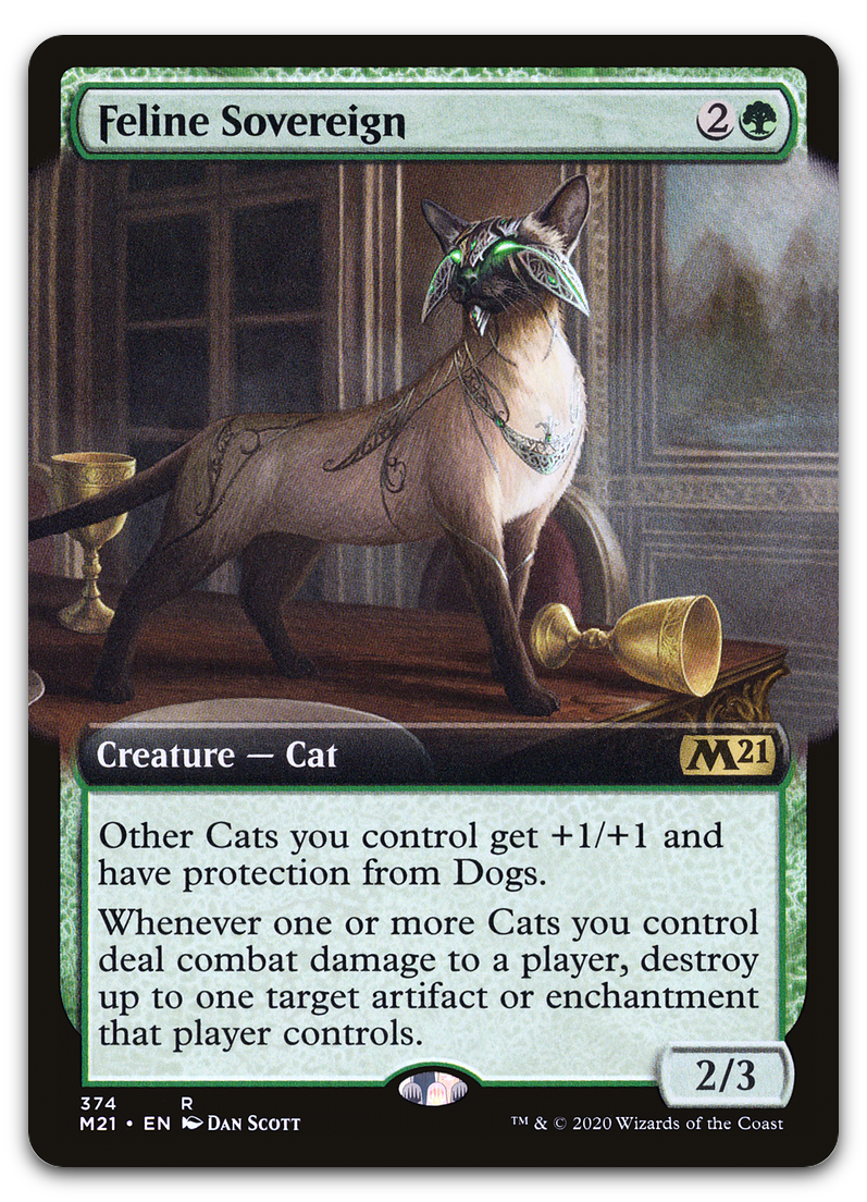 Feline Sovereign (Extended Art) (Core Set 2021)