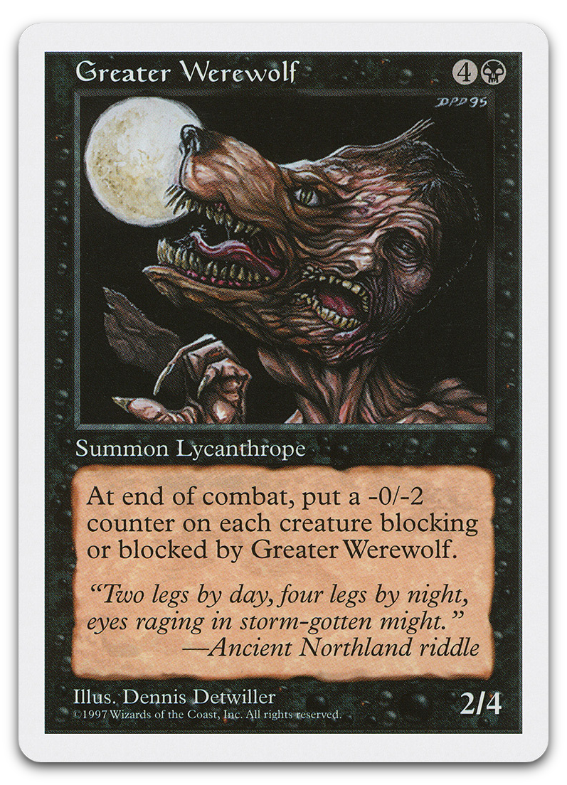 Greater Werewolf (Fifth Edition)