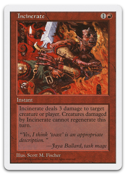 Incinerate (Fifth Edition)