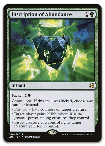 Inscription of Abundance (Zendikar Rising)