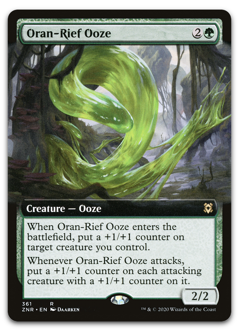 Oran-Rief Ooze (Extended Art) (Zendikar Rising)