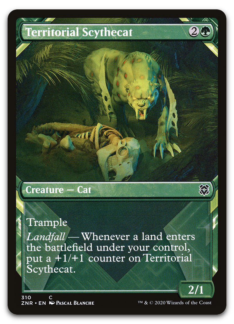 Territorial Scythecat (Showcase) (Zendikar Rising)